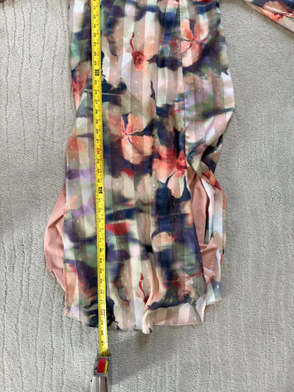 **Socialite Metallic Mixed Print Long Sleeve Midi Dress ✨🌸** - Picture 12 of 12